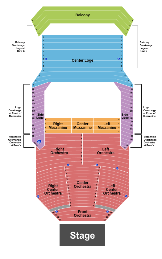Uihlein Hall SIX Seating Chart
